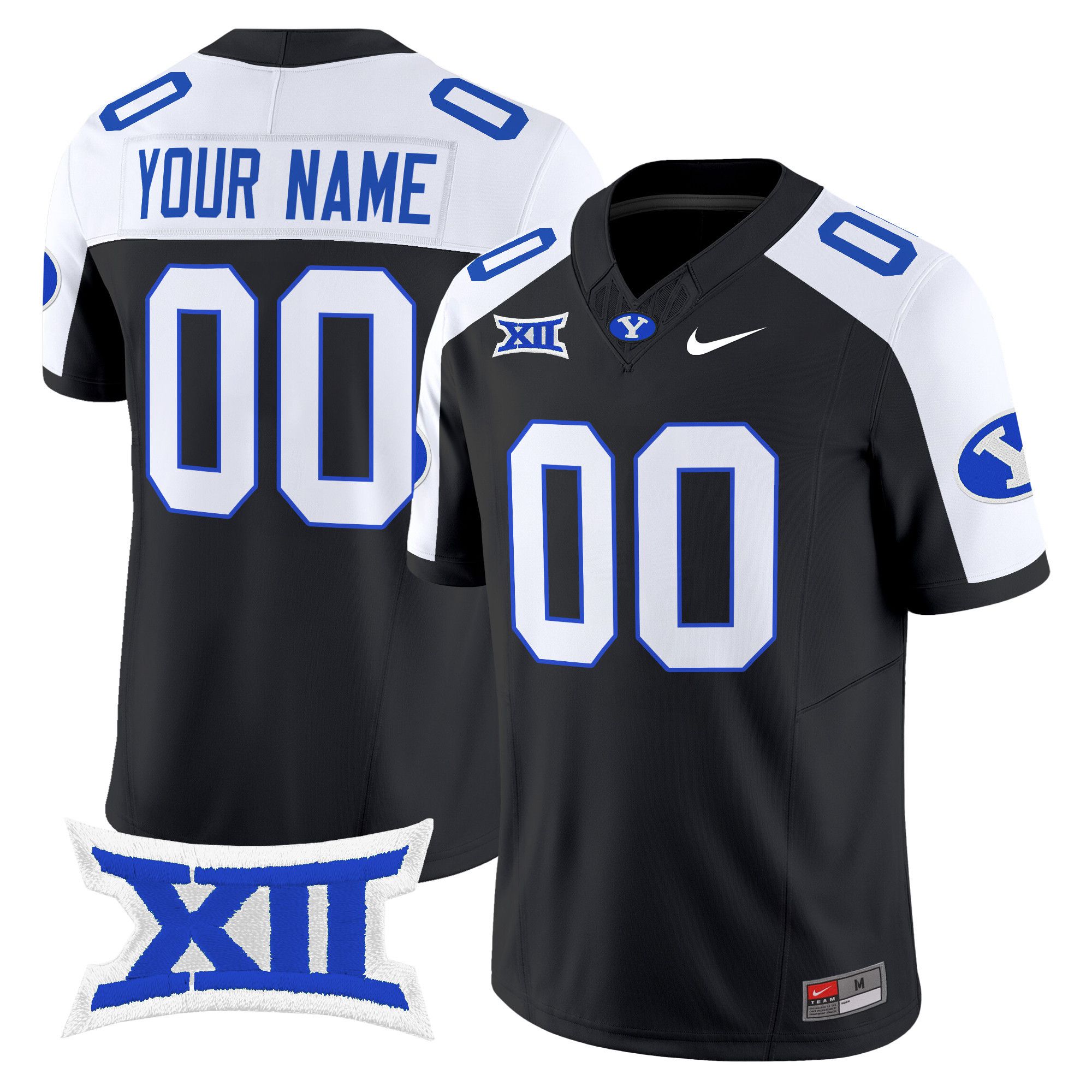 Men BYU Cougars Black Nike 2024 Vapor Limited Custom NCAA Jersey->customized ncaa jersey->Custom Jersey